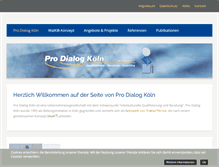 Tablet Screenshot of pro-dialog-koeln.de